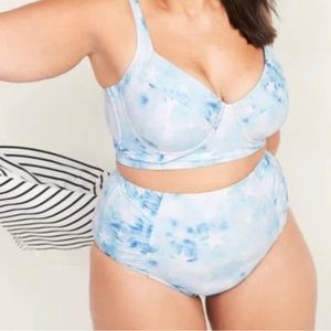 Old Navy Plus Size Blue Bikini Swim Bottom Size 1X plus
